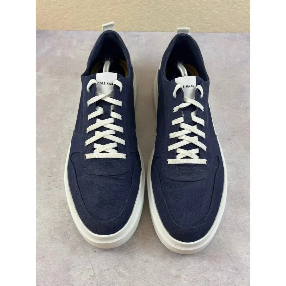 Cole Haan GrandPro Rally Marine-Blue Canvas Sneakers Shoes 13 Men C34715